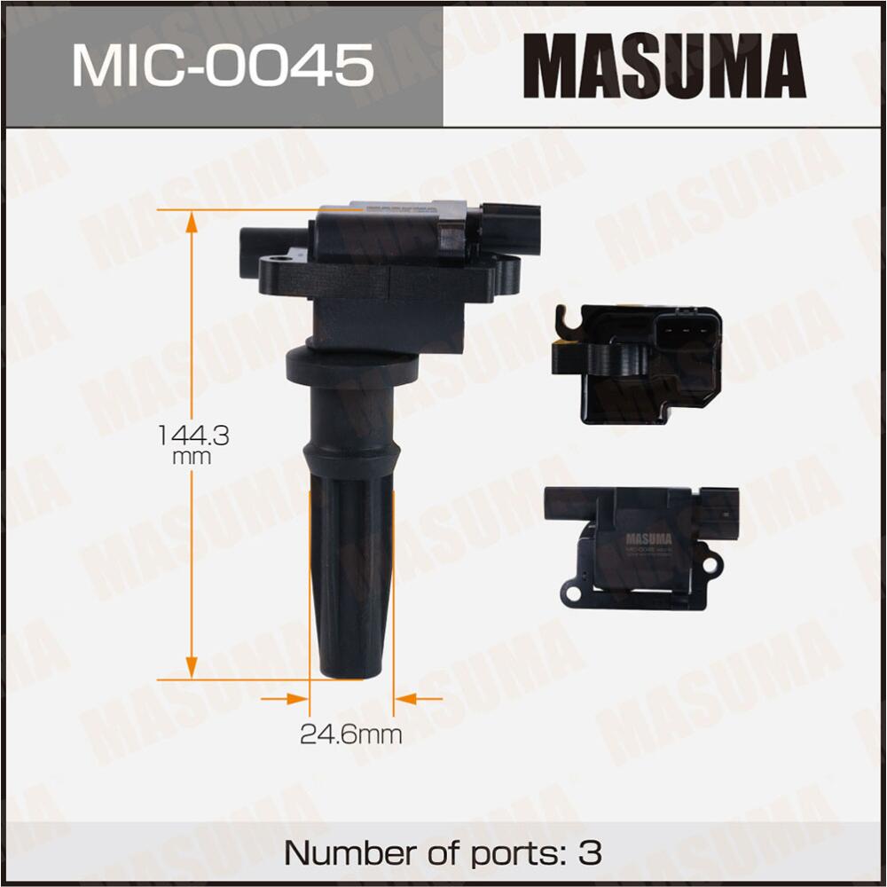 MIC0045 — Катушка зажигания MASUMA, HYUNDAI SONATA, TUCSON / G4JP, G4GC 98- MASUMA