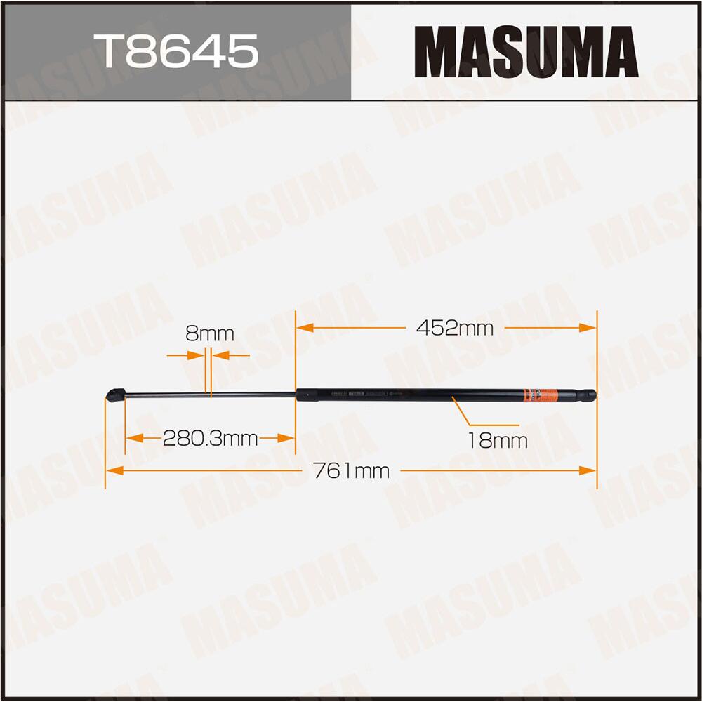 T8645 — Упор газовый ""MASUMA""  T8645 капота MASUMA