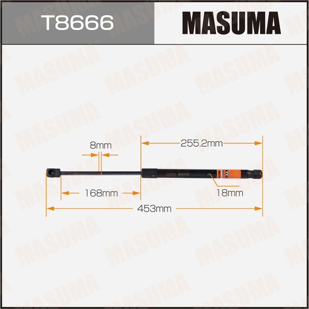 T8666 — Упор газовый ""MASUMA""  T8666 капота MASUMA