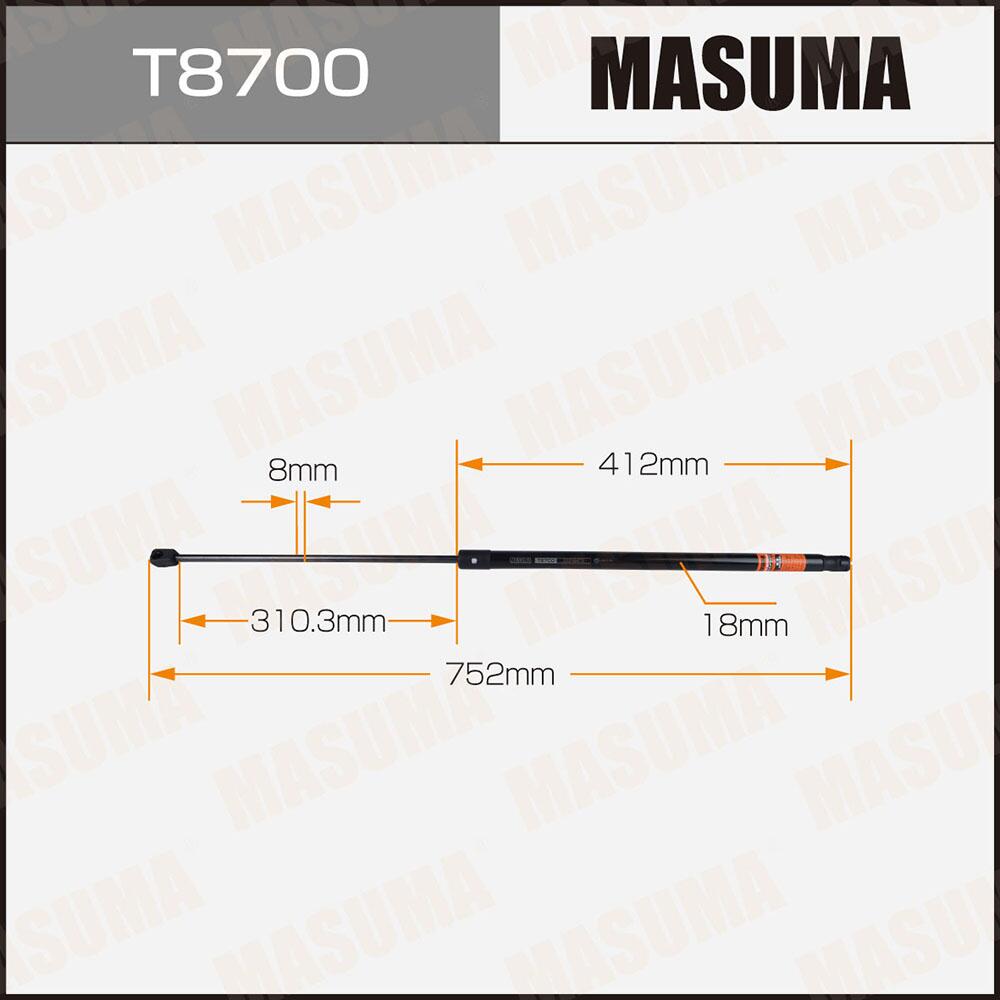 T8700 — Упор газовый ""MASUMA""  T8700 капота MASUMA