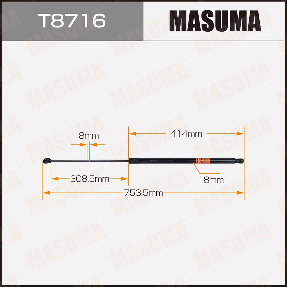 T8716 — Упор газовый ""MASUMA""  T8716 капота MASUMA