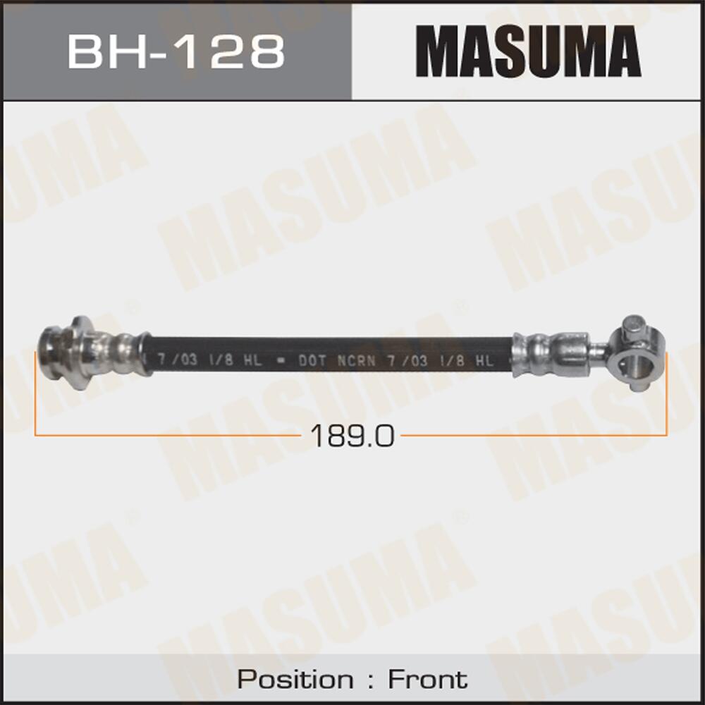 BH128 — ШлангтормознойMASUMAN/FRONT/VANETTEC23,W30OUT MASUMA