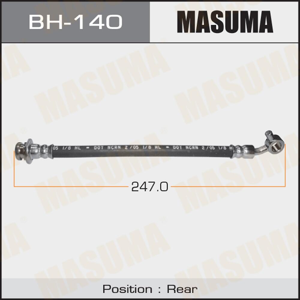 BH140 — ШлангтормознойMASUMAN/REAR/PRAIRIEM11(9508)снят MASUMA