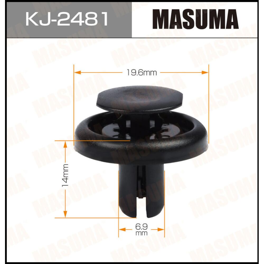 KJ2481 — Клипса автомобильная автокрепеж упаковка цена за  MASUMA