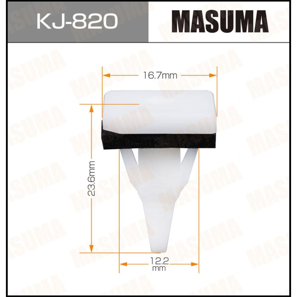 KJ820 — Клипса автомобильная автокрепеж упаковка цена за  MASUMA
