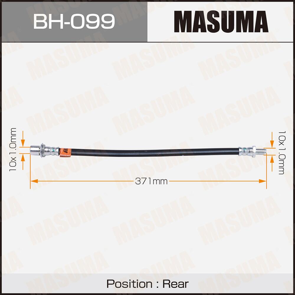 BH099 — ШлангтормознойMASUMA1штT/REAR/LANDCRUISERUZJ100,HDJ101(уп.150шт) MASUMA