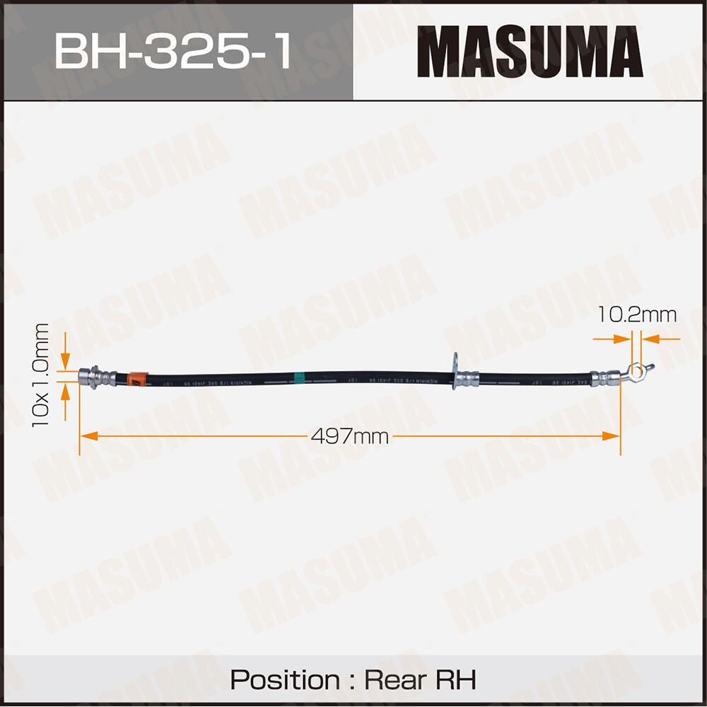 BH3251 — GBH3251 шланг тормозной TOYOTA REAR CAMRY CV30, V32, CV40, SV41 RH MASUMA MASUMA