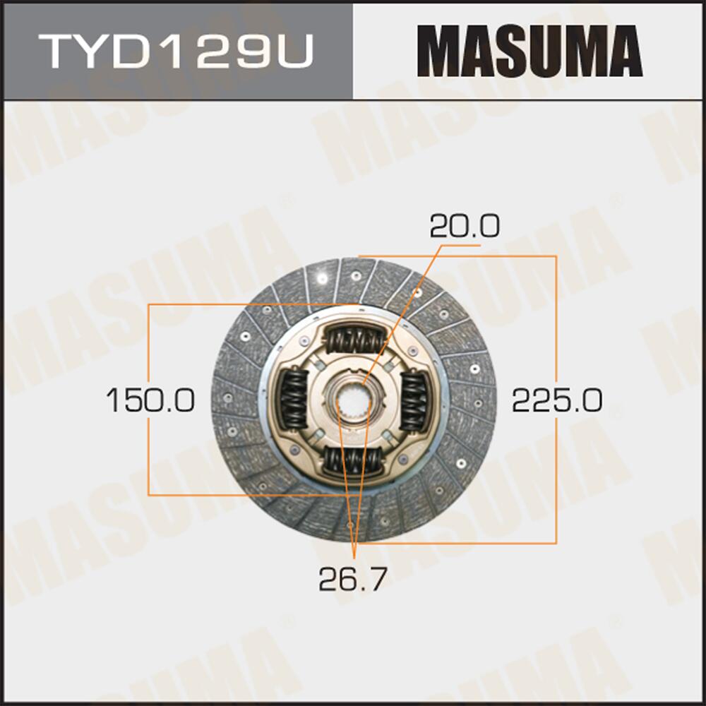 TYD129U — Диск сцепления MASUMA