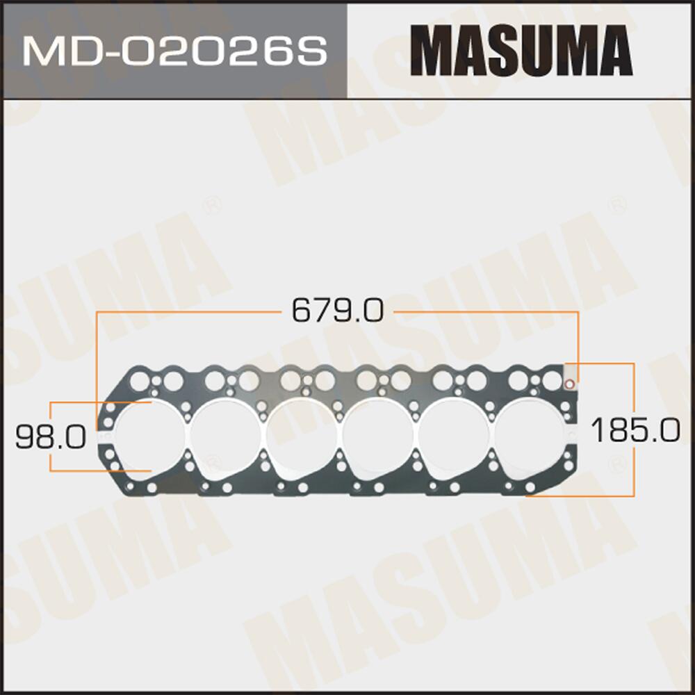 MD02026S — MASпрокладка головблока MASUMA MD02026 TD42 MASUMA