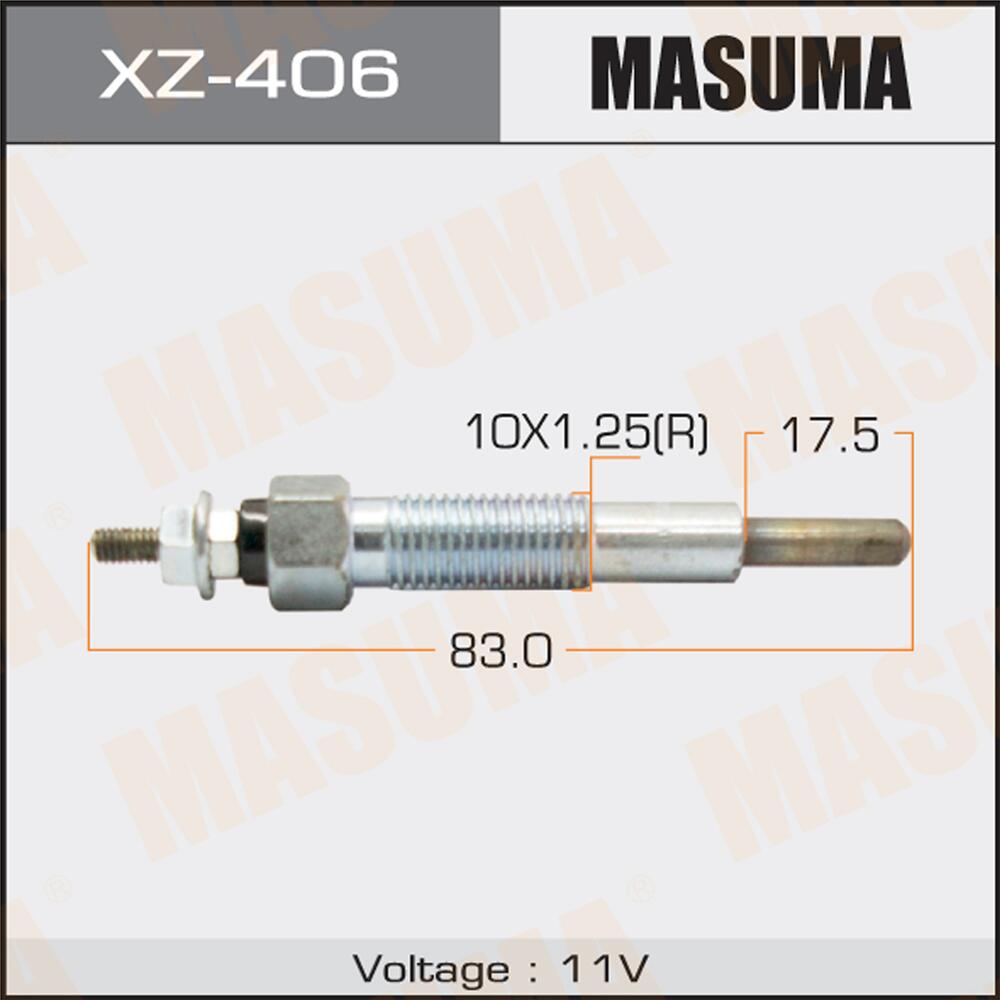 XZ406 — Свеча накаливания MASUMA  XZ406  PZ36 /R2   (11V) MASUMA