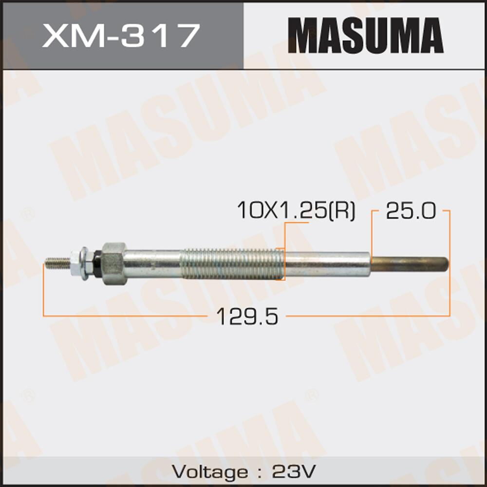 XM317 — XM317свеча накаливания 24V MITSUBISHI CANTER 36D42D 4D324D334D34T4D36 90> MASUMA