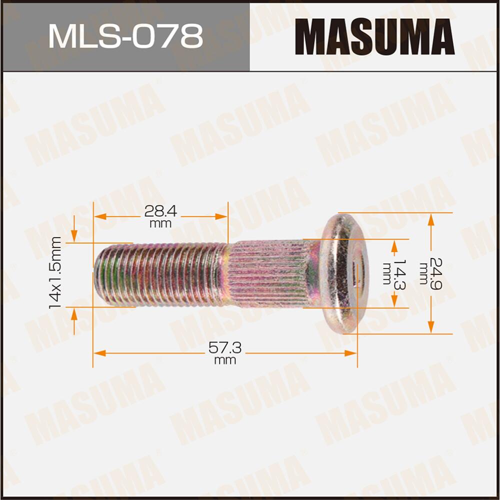MLS078 — MASшпилька для грузовика MASUMA MLS078 OEM40223J0101 NISSAN MASUMA