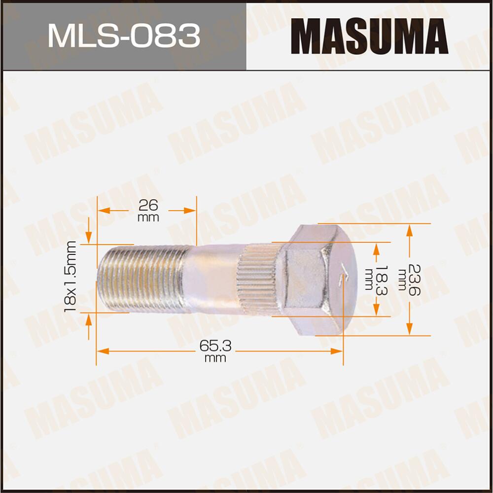 MLS083 — MASшпилька для грузовика MASUMA MLS083 OEMMK309611 MMC CANTER LH MASUMA