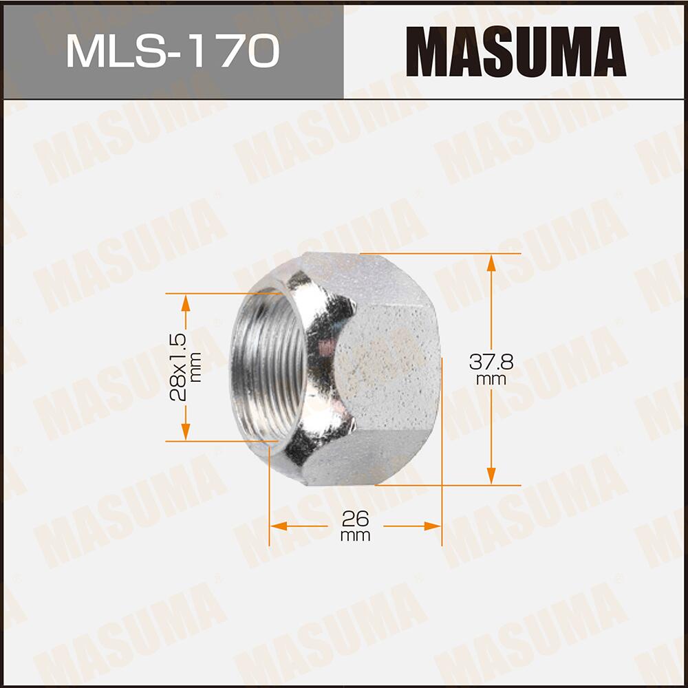 MLS170 — Гайка колесная M 28X1.5(L)х26 мм MASUMA