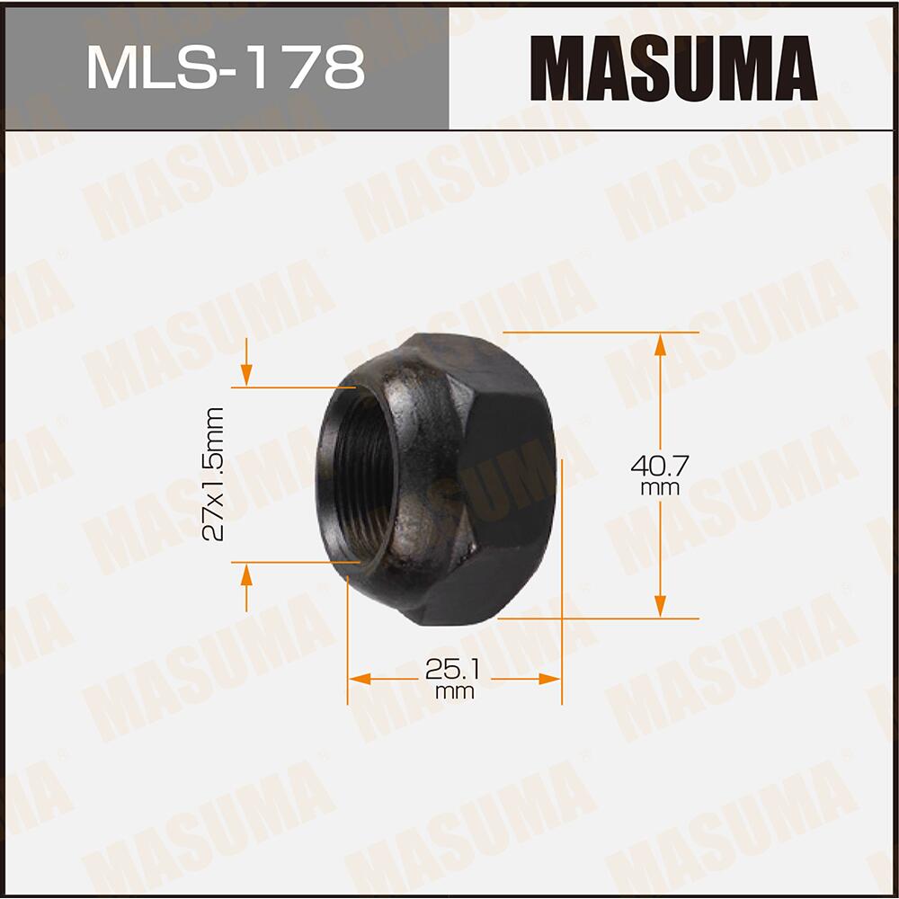 MLS178 — MLS178гайка колесная M27X15 ISUZU LH MASUMA