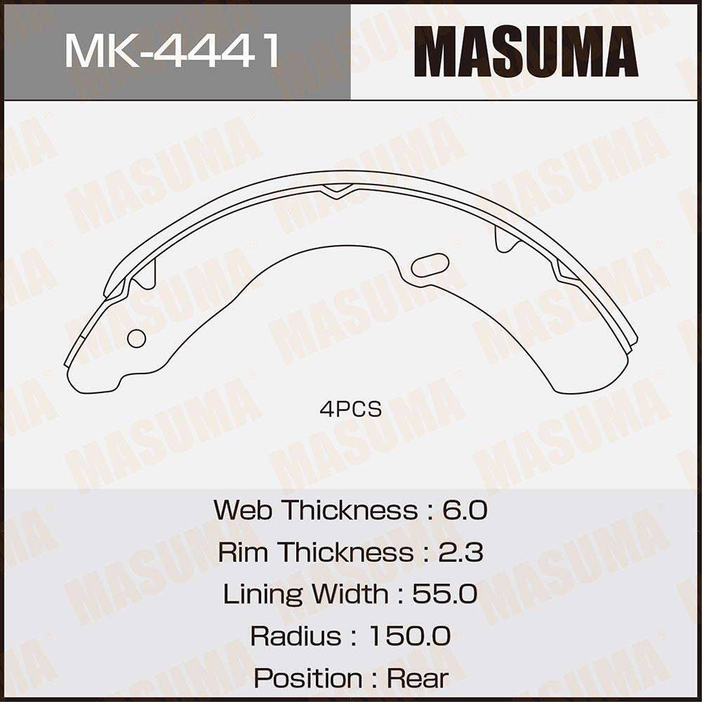 MK4441 — Колодки барабанные MASUMA