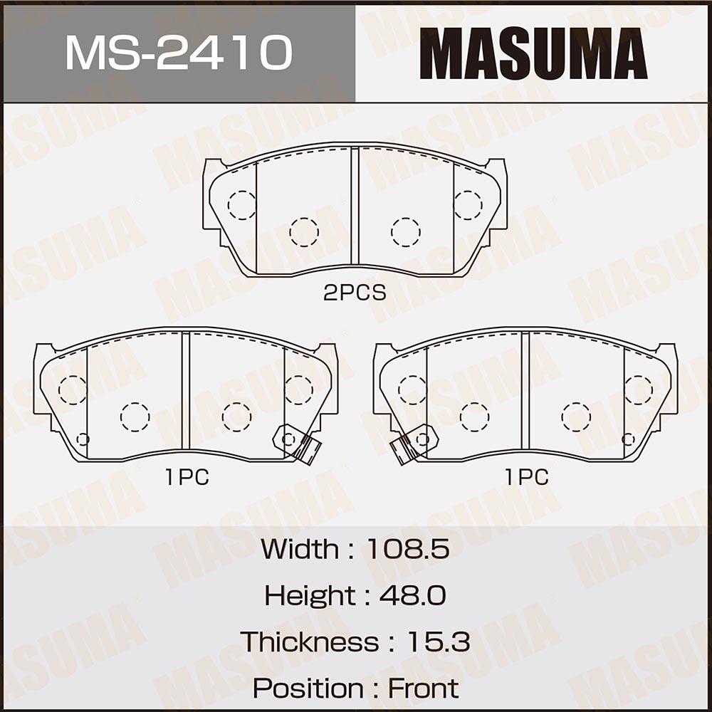 MS2410 — Колодки  дисковые MASUMA  MS2410 / AN479WK MASUMA