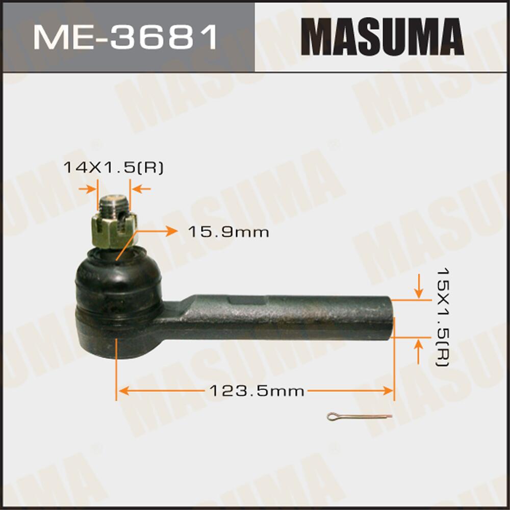 ME3681 — MASнаконечник рулевой тяги MASUMA ME3681 TOYOTA  HIACE REGIUS  KCH14, LXH4, RCH4,LH110, MASUMA