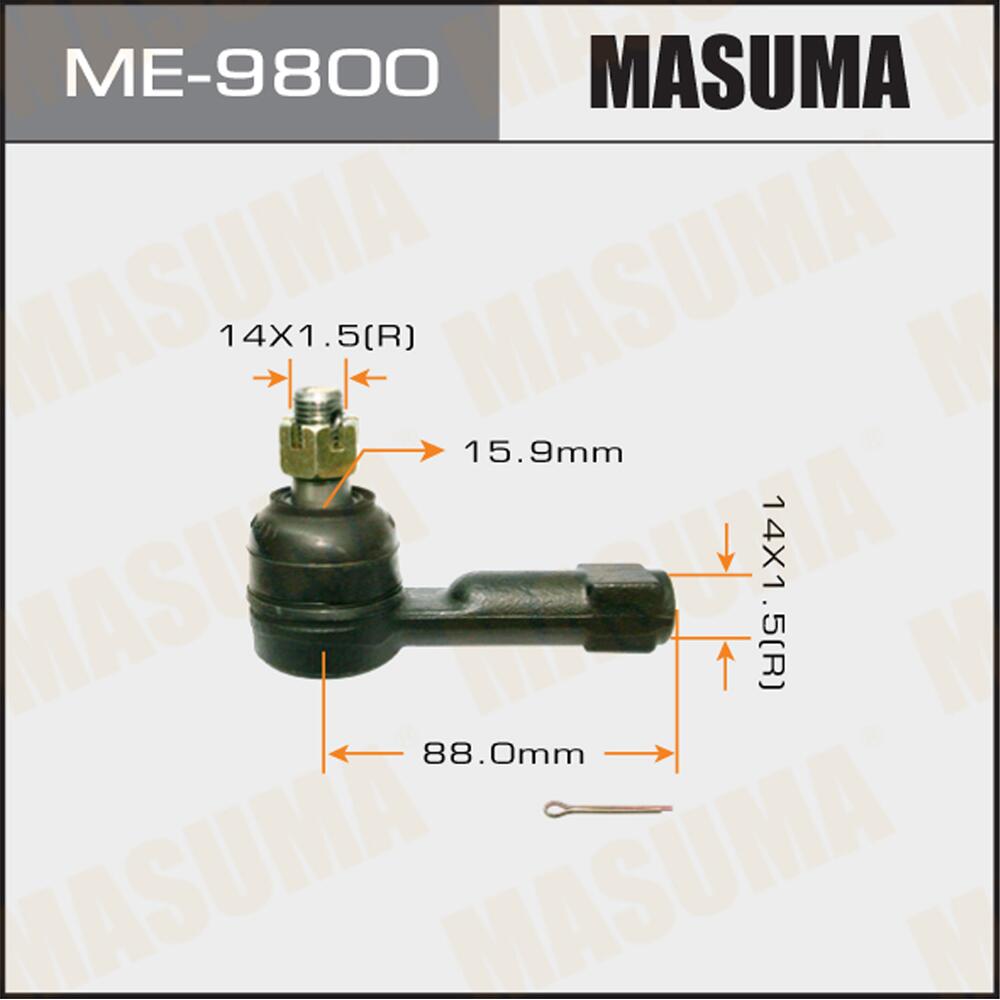 ME9800 — Наконечник рулевой тяги MASUMA ME9800 OUT LITEACE/ CM4, YM4 MASUMA
