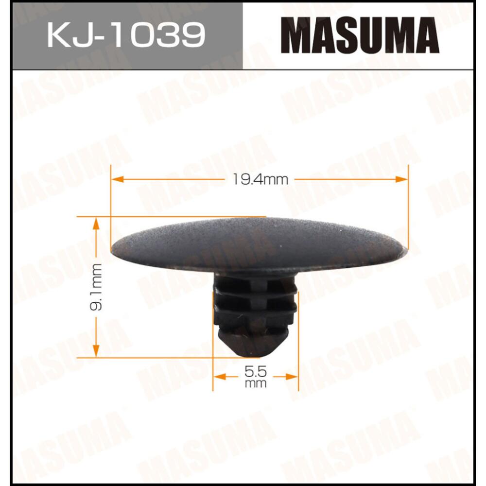 KJ1039 — Клипса  пластм. крепежная  KJ1039  (50) MASUMA