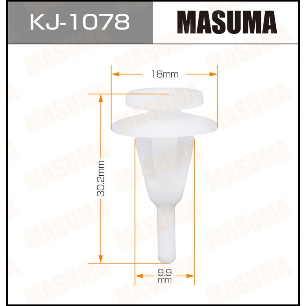 KJ1078 — Клипса крепежная  MASUMA   1078KJ MASUMA
