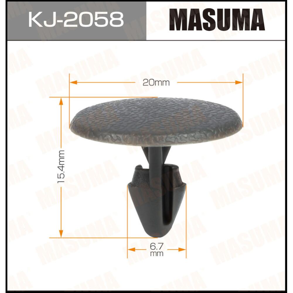 KJ2058 — MASклипса  пластм крепежная  KJ2058  (50) MASUMA