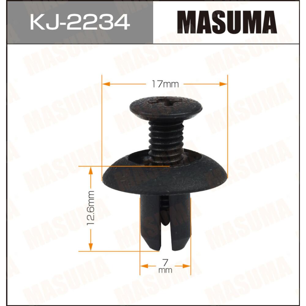 KJ2234 — Клипса автомобильная автокрепеж упаковка цена за  MASUMA