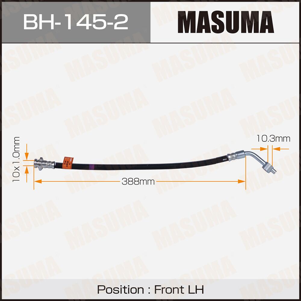 BH1452 — Шланг тормозной! передний левый Datsun D22 97-02 MASUMA