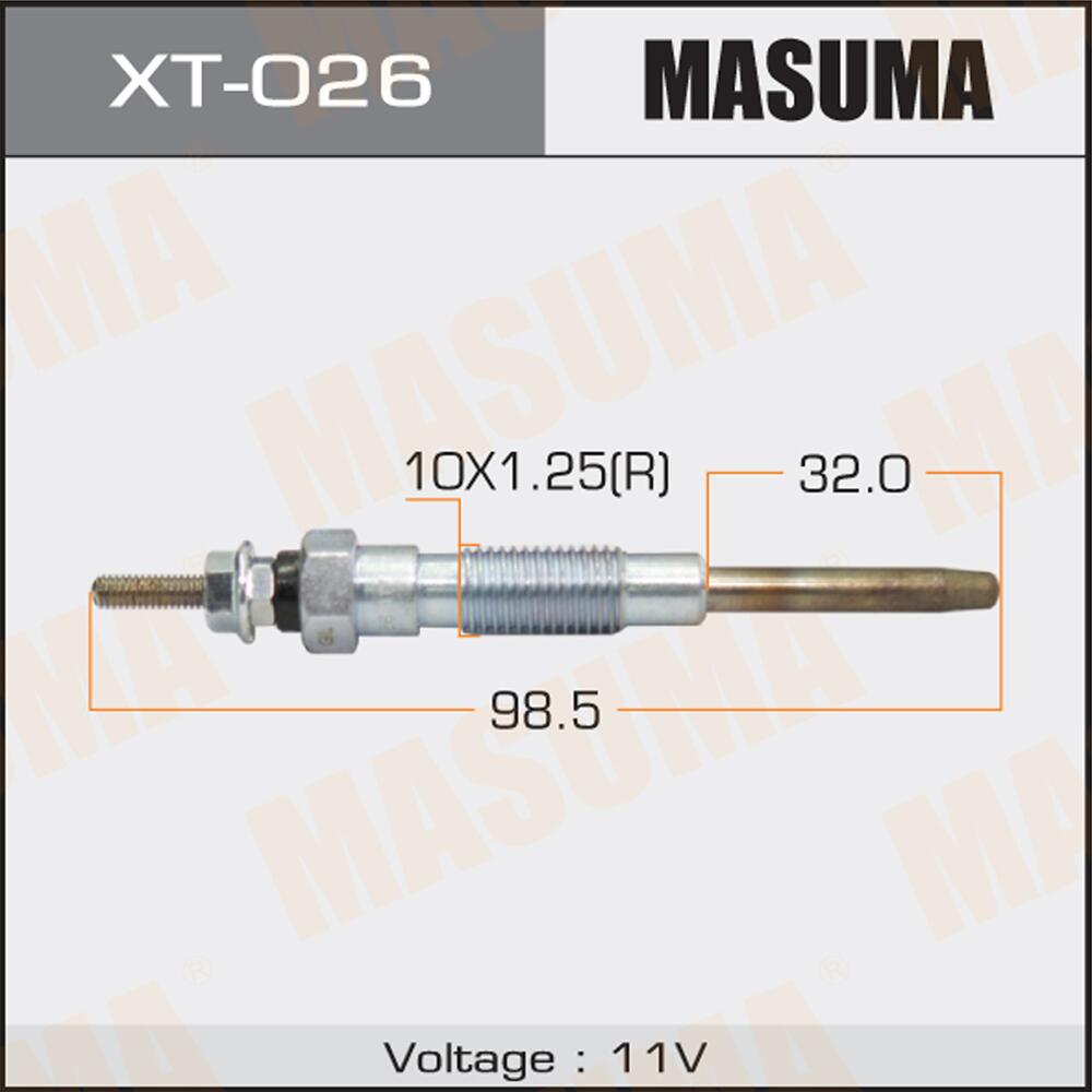 XT026 — Свеча накаливания! Toyota Hiace/4 Runner 2.4/2.5/2.8D 90> MASUMA