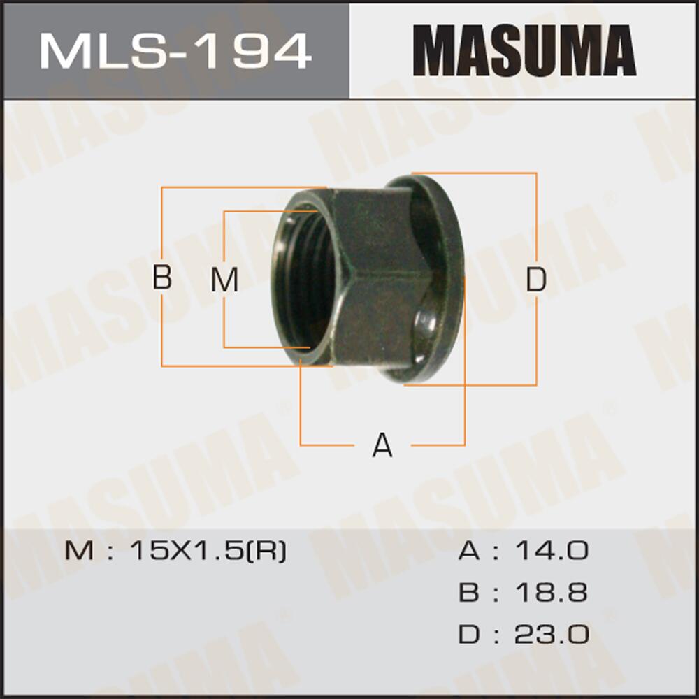 MLS194 — Гайка амортизатора MASUMA MLS194 TOYOTA MASUMA
