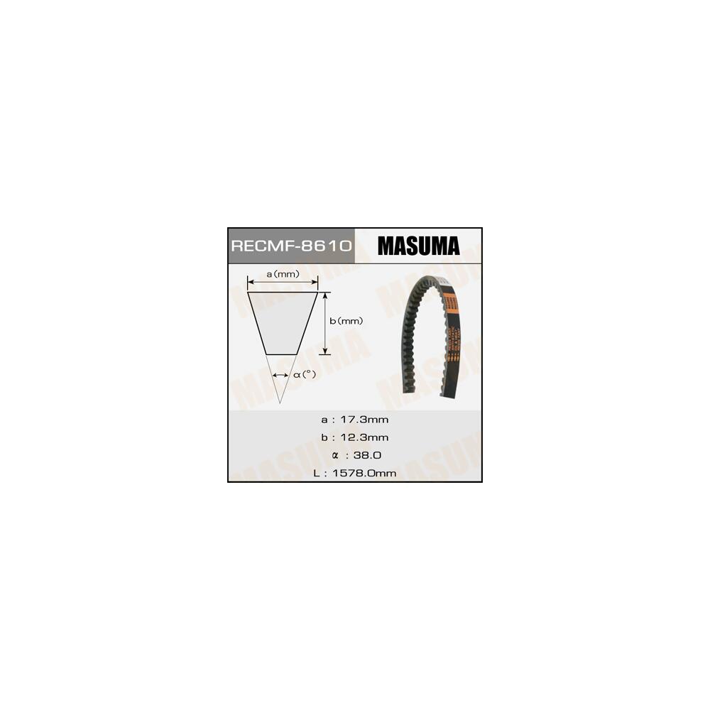 8610 — Ремень клиновый рк8610 17x1578 мм MASUMA