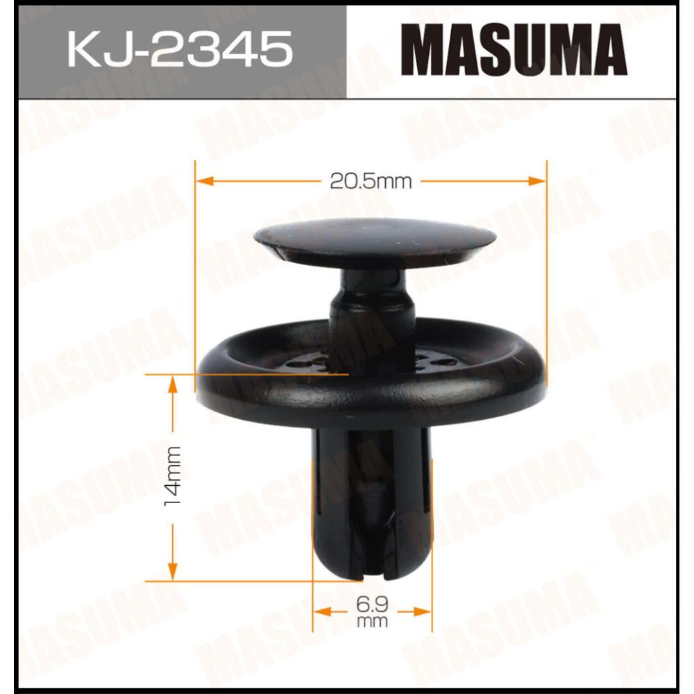 KJ2345 — Клипса автомобильная автокрепеж упаковка цена за  MASUMA