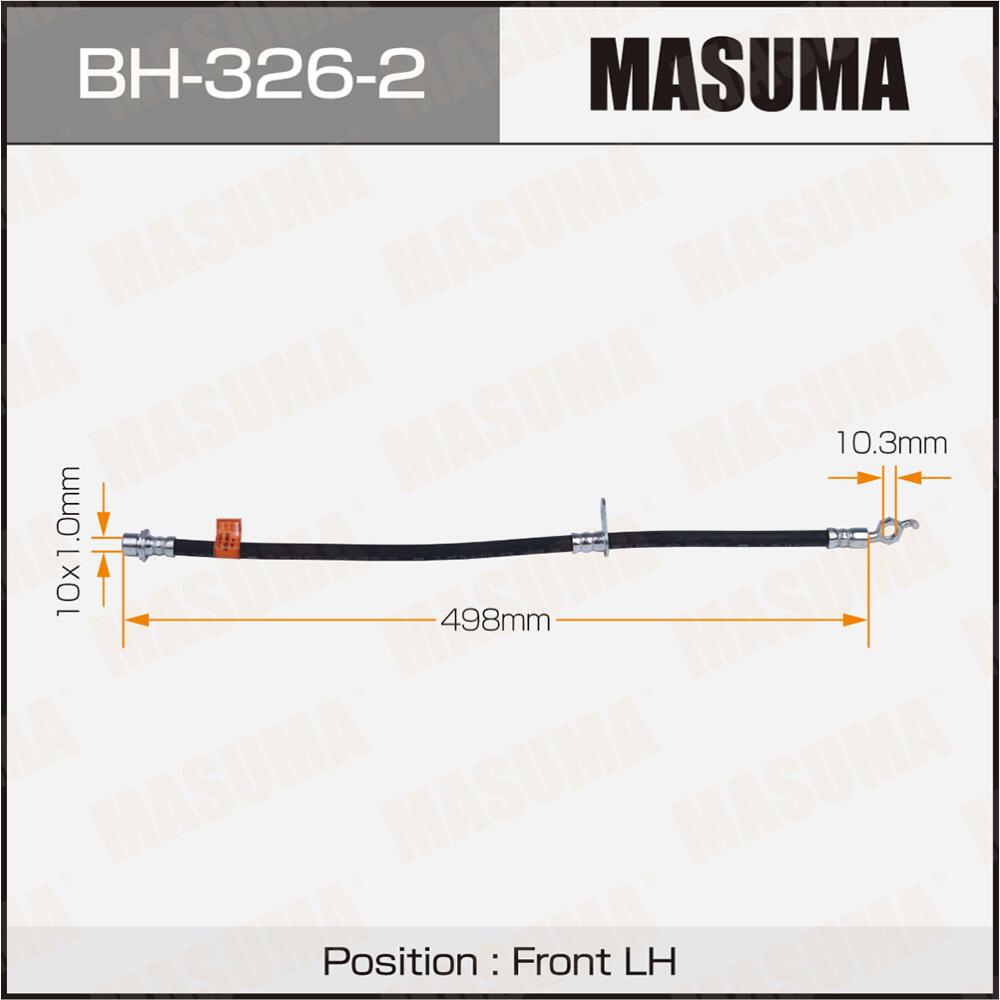 BH3262 — GBH3262 шланг тормозной TOYOTA FRONT CAMRY GRACIA MCV2, SXV2 LH MASUMA MASUMA
