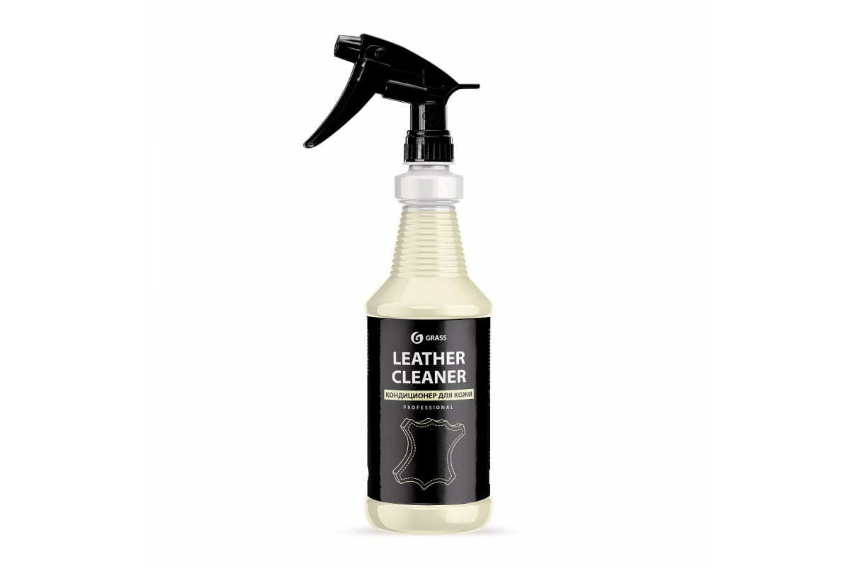 110356 — Очиститель кожи и кондиционер Grass Leather Cleaner professional профессиональный триггер 1 л. GRASS