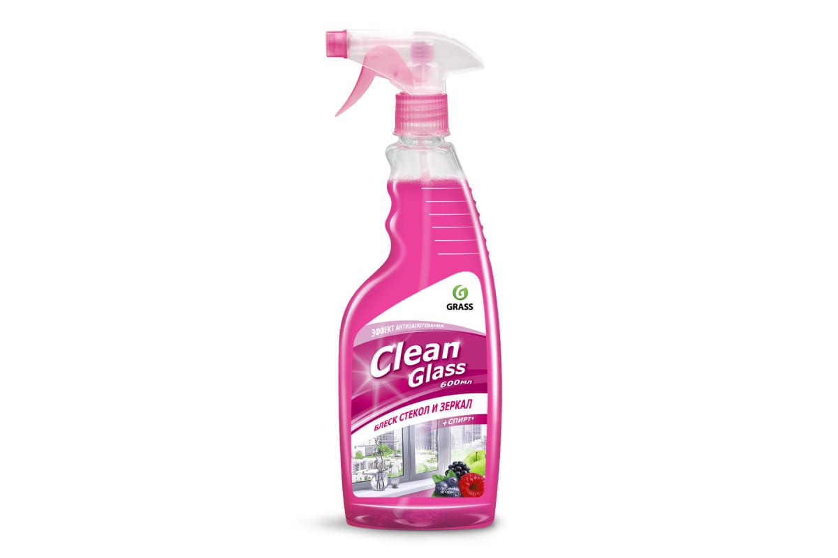 125241 — Очиститель стекол "Clean Glass"  блеск стекол изеркал (лесные ягоды) 600мл GRASS