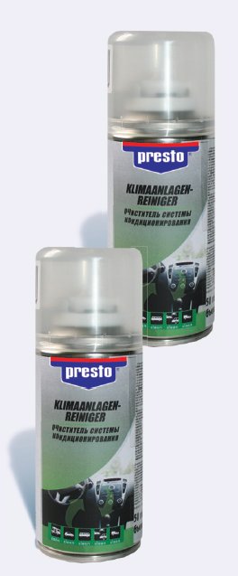 217883 — Очиститель системы кондиционирования PRESTO \"яблоко\" 0,15л 217883 PRESTOLITE