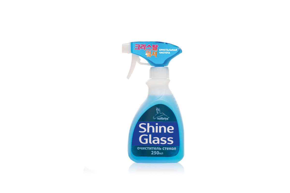26736 — Стеклоочиститель Kolibriya Shine Glass с салфеткой лимон KOLIBRIYA