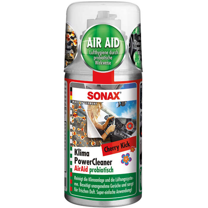 323700 — Очиститель системы кондиционирования для автомобиля SONAX с пробиотиком вишневый удар 0,1л 323700 SONAX