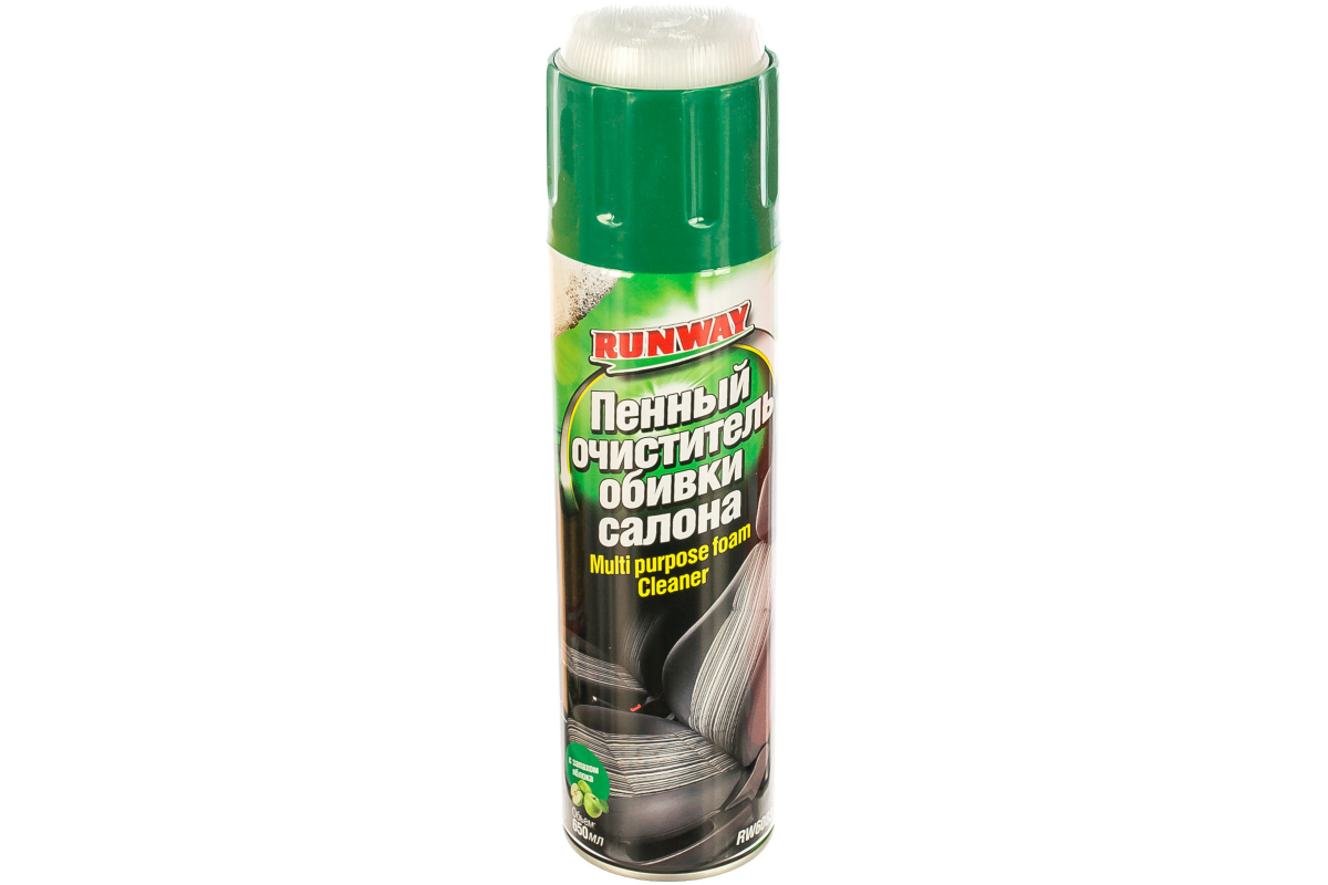32665 — Пенный очиститель обивки салона RUNWAY RW6083 аэрозоль, 650 мл 32665 RUNWAY