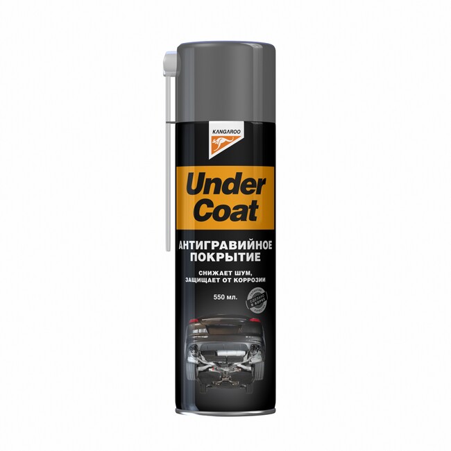 331115 — Антигравий Покрытие для днища на основе гудрона Under Coat антигравий 550мл KANGAROO