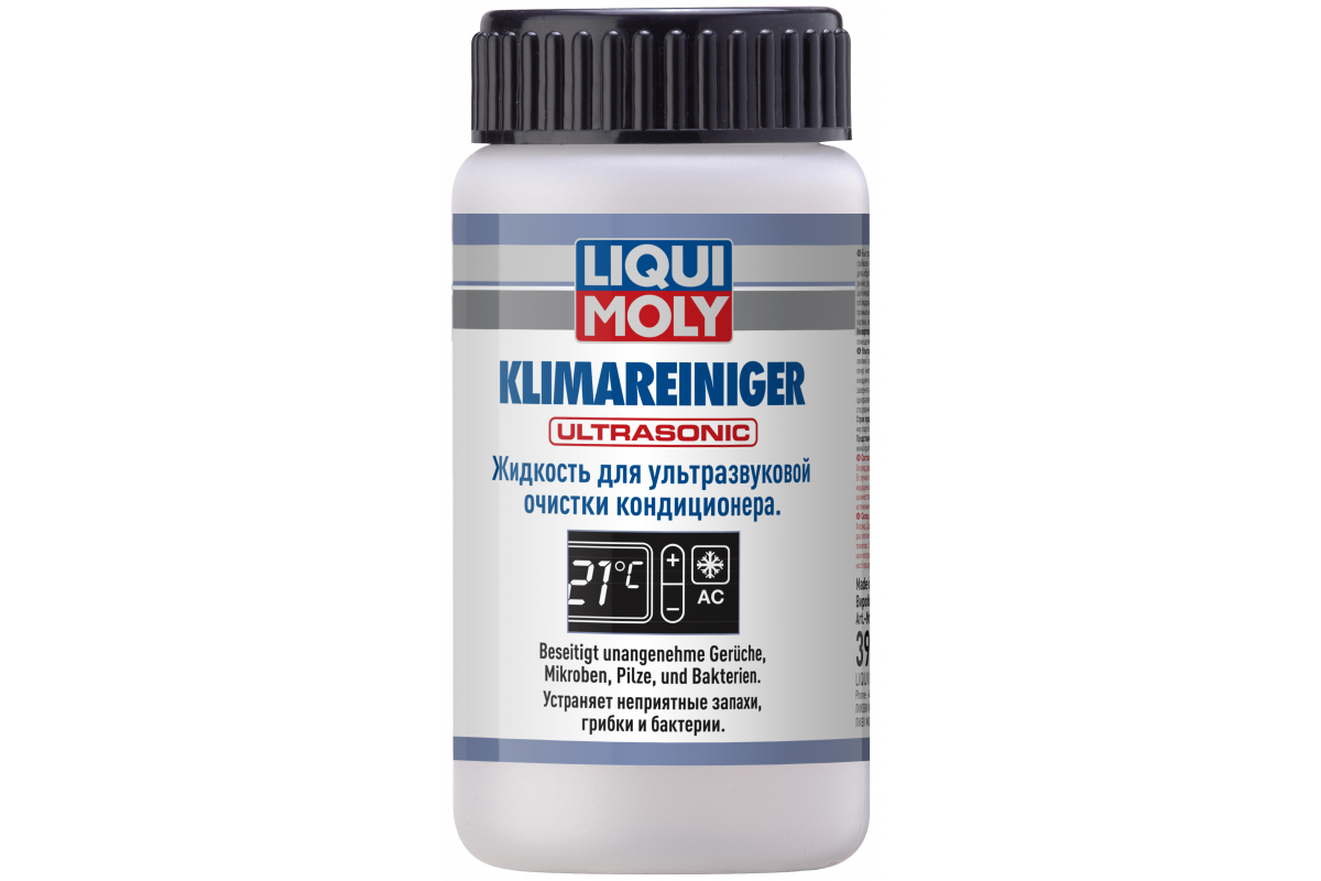 39015 — Жидкость д/ультразвуковой очистки конд. LIQUI MOLY KlimAreiniger UltrAsonic /0,1л/ 39015 LIQUI MOLY