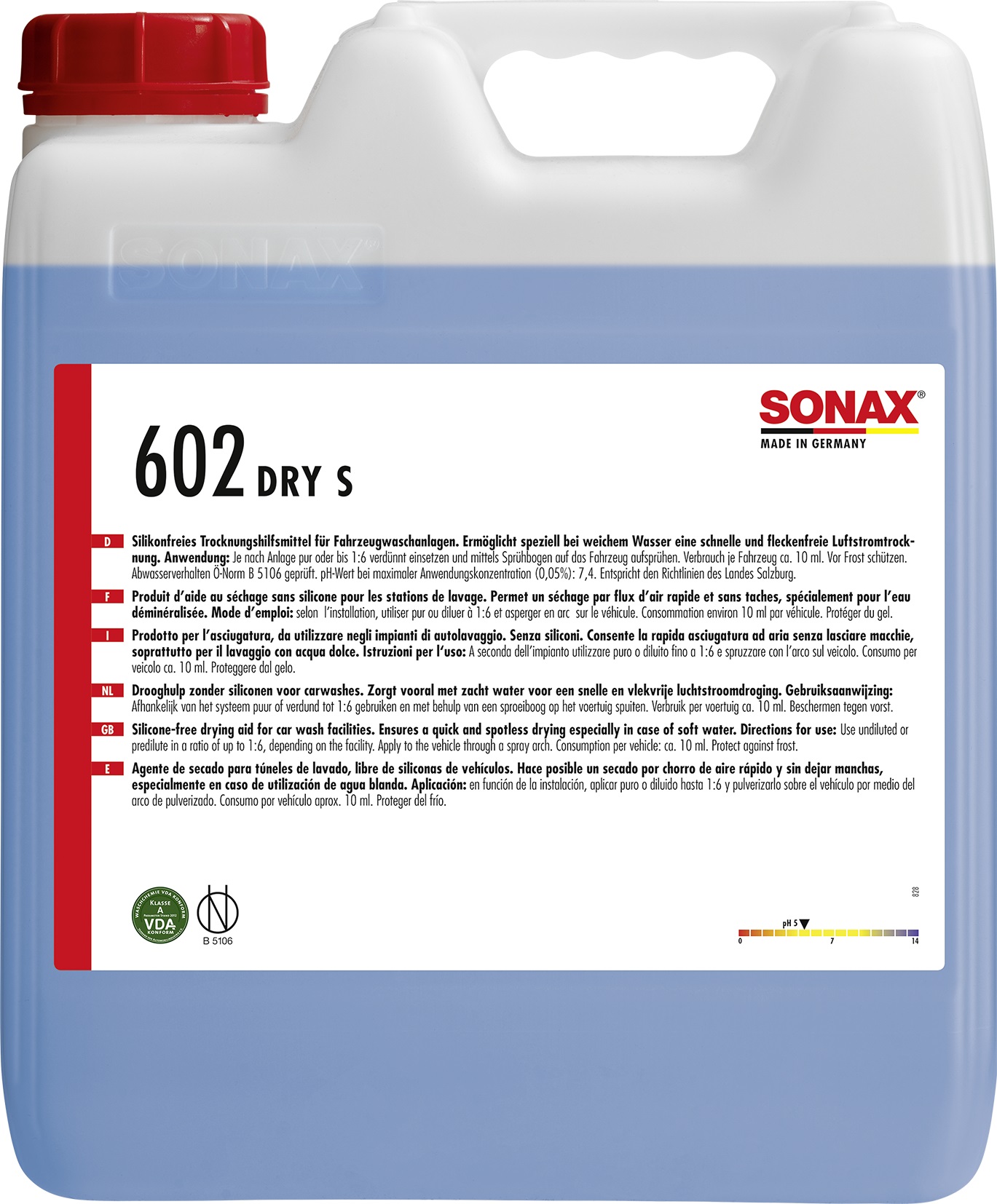 602600 — Воск (10л.) SONAX