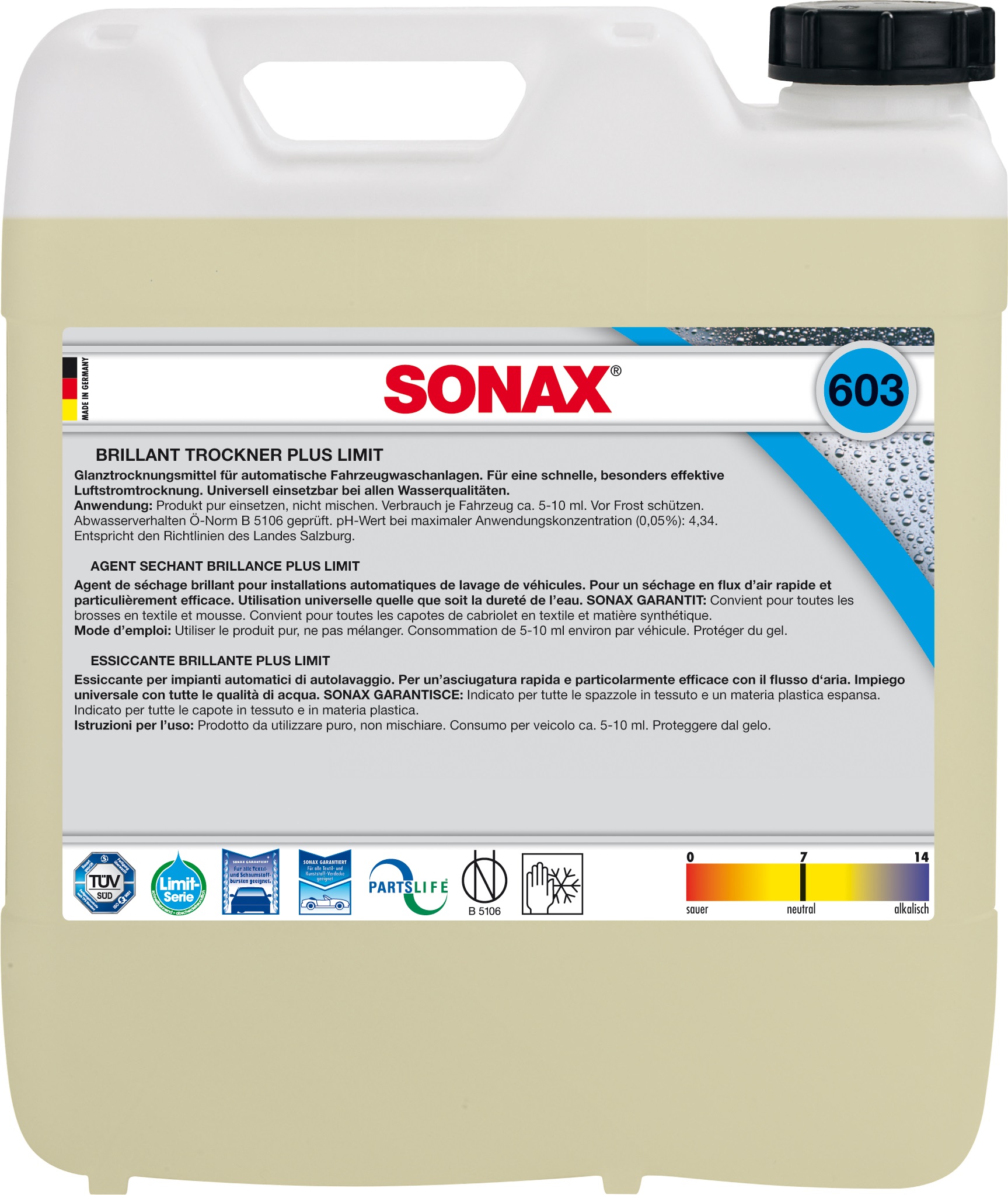 603600 — Воск (10л.) SONAX