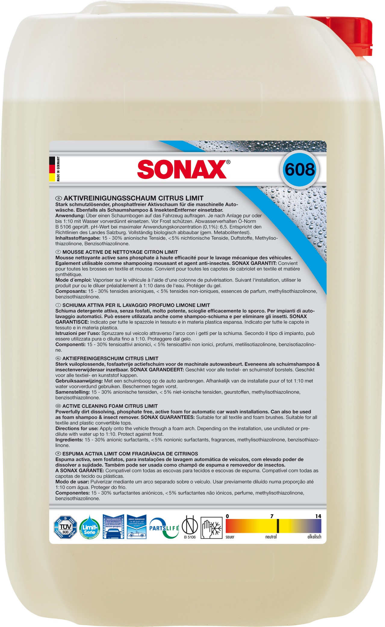 608705 — Автошампунь (25л.) SONAX