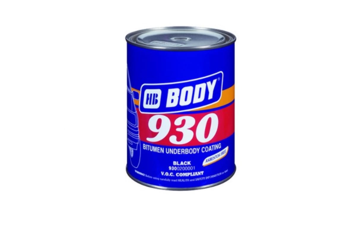 9300200001 — Покрытие антикоррозийное BODY 930 1кг черный BODY 9300200001 HB BODY