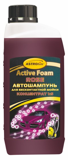 AC437 — ACTIVE FOAM ROSE Автошампунь для бесконтактной мойки АСТРОХИМ