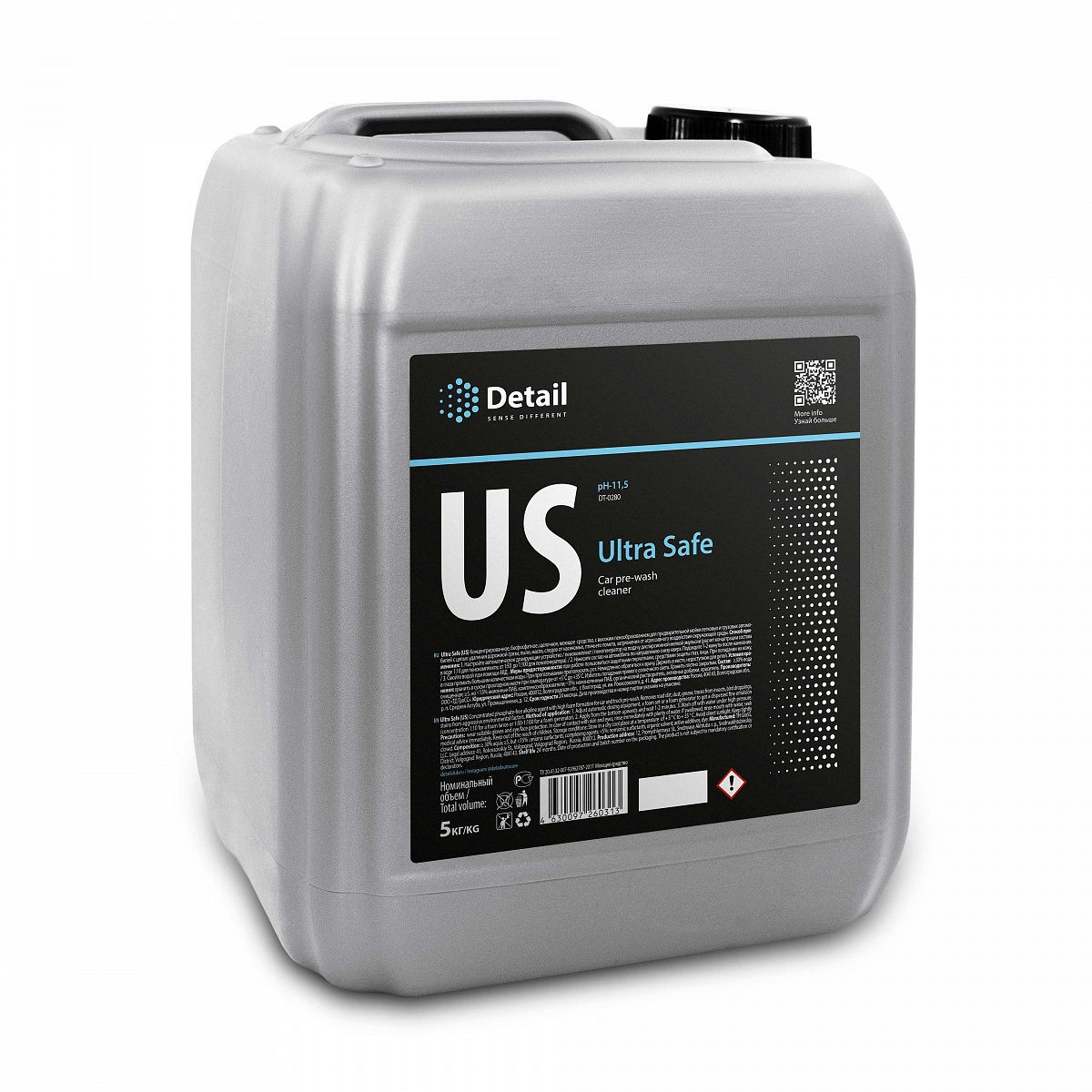 DT0280 — Шампунь первая фаза US "Ultra Safe" 5кг DETAIL