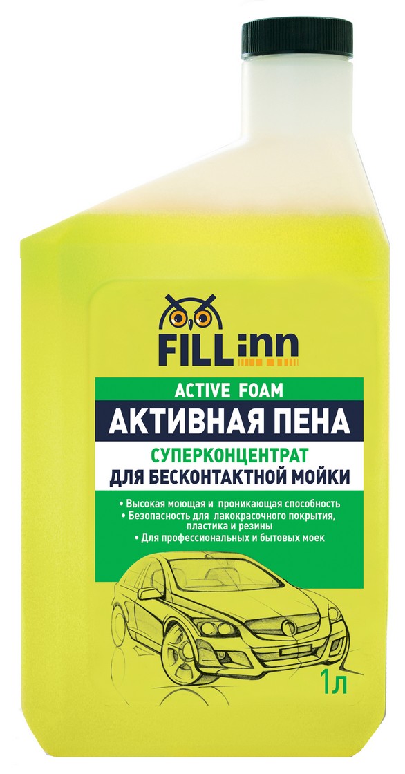 FL030 — Шампунь автомобильный для бесконтактной мойки, 1 л FILL INN