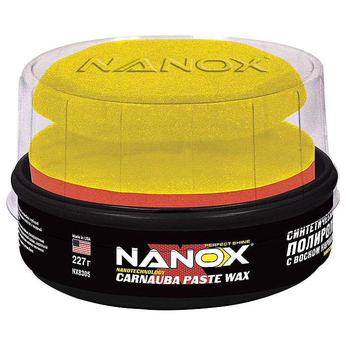 NX8305 — NANOX NANOTECHNOLOGY CARNAUBA PASTE WAX Синтетическая полироль с воском карнауба NANOX