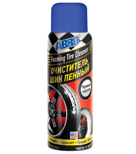 TC800400AMRW — Очиститель шин пенный Abro Masters (400 мл) ABRO TC-800-400-AM-RW ABRO